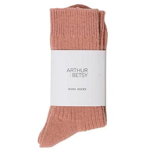 Alpaca Wool Socks - Muted Rose