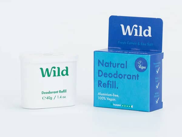 Wild Men's Fresh Cotton & Sea Salt Refill 40g - Image 2